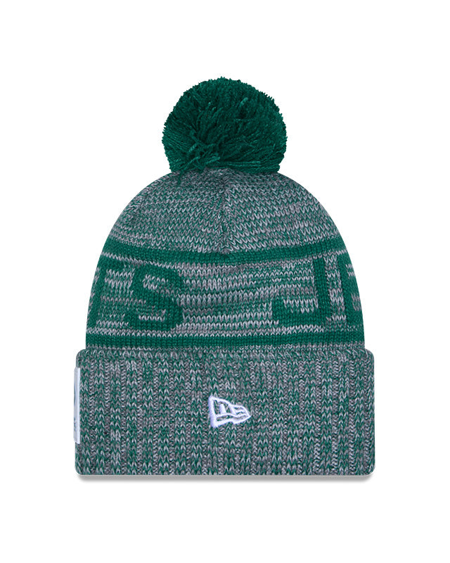 New Era Men's NFL New York Jets Sideline '25 Sport Pom Knit Toque Green