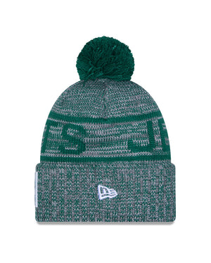 New Era Men's NFL New York Jets Sideline '25 Sport Pom Knit Toque Green