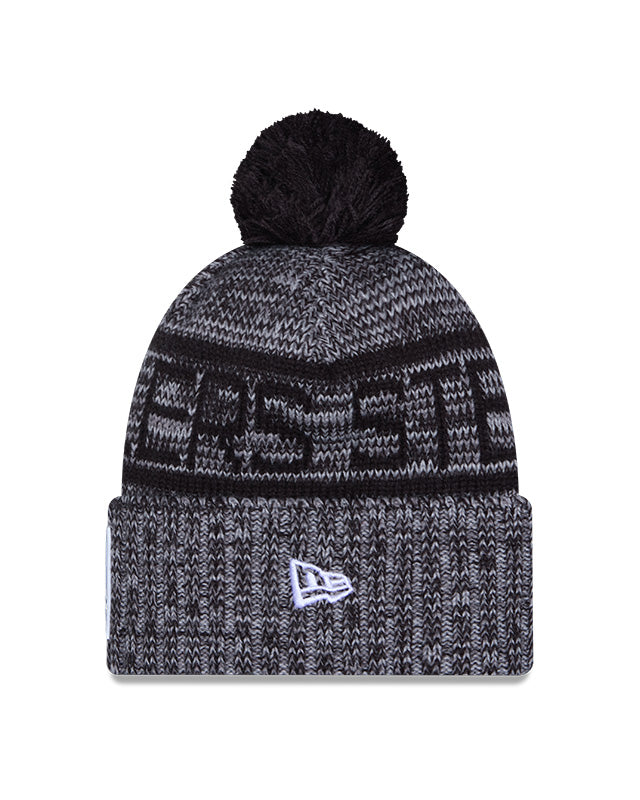 New Era Men's NFL Pittsburgh Steelers Sideline '25 Sport Pom Knit Toque Grey/Black