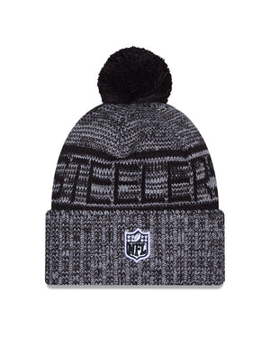 New Era Men's NFL Pittsburgh Steelers Sideline '25 Sport Pom Knit Toque Grey/Black