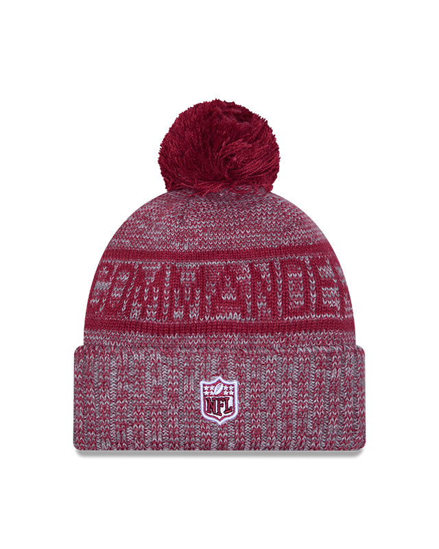 New Era Men's NFL Washington Commanders Sideline '25 Sport Pom Knit Toque Red