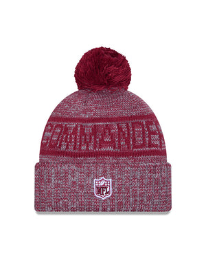 New Era Men's NFL Washington Commanders Sideline '25 Sport Pom Knit Toque Red
