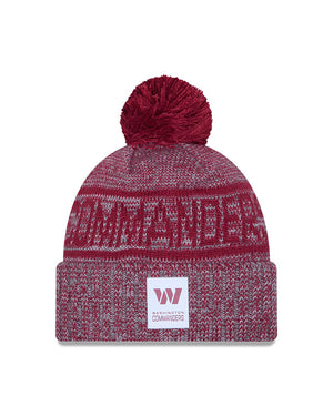 New Era Men's NFL Washington Commanders Sideline '25 Sport Pom Knit Toque Red 