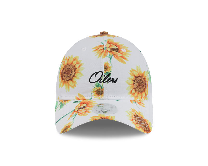 New Era Men's NHL Edmonton Oilers 920 Sunflower Hat white yellow