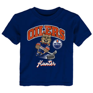 NHL Branded Infant Edmonton Oilers Baby Hunter T-Shirt blue