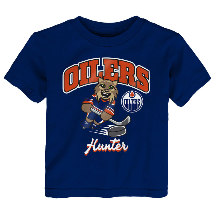 NHL Branded Infant Edmonton Oilers Baby Hunter T-Shirt blue