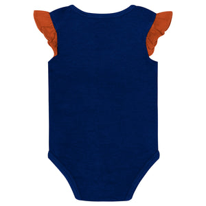 NHL Branded Infant Edmonton Oilers Team Star 2-Pack Creeper Set blue