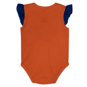 NHL Branded Infant Edmonton Oilers Team Star 2-Pack Creeper Set orange
