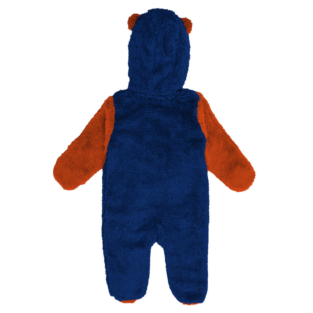 NHL Branded Newborn Edmonton Oilers Stay Napping Pajama Coverall blue orange