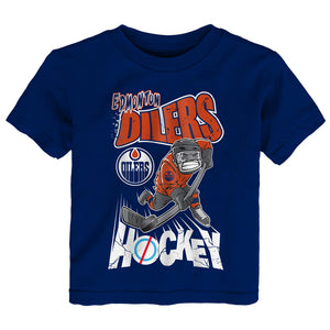 NHL Branded Toddler Edmonton Oilers One-Timer T-Shirt blue