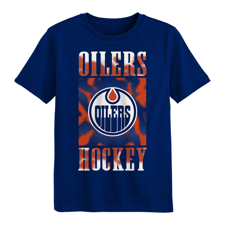 NHL Branded Toddler Edmonton Oilers Garage Hero T-Shirt blue