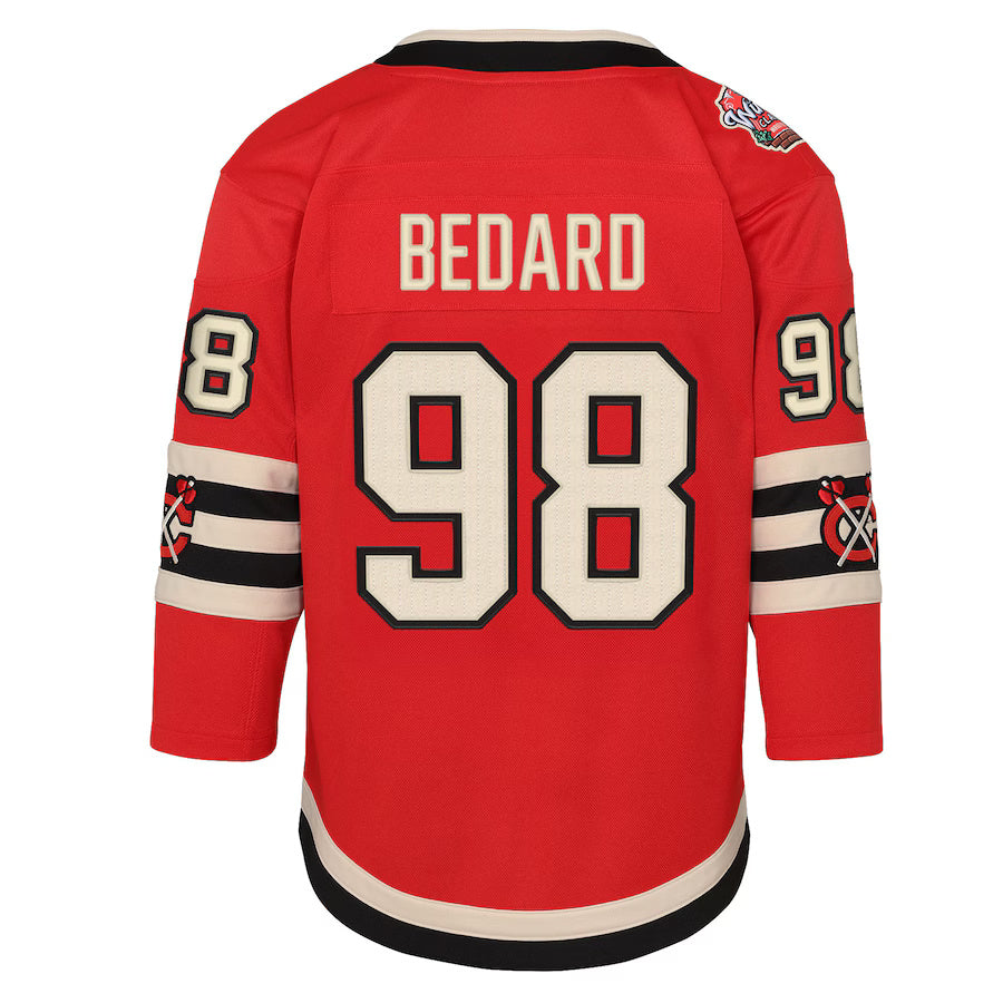 NHL Branded Youth Chicago Blackhawks Connor Bedard Winter Classic Jersey 2025 Red 2