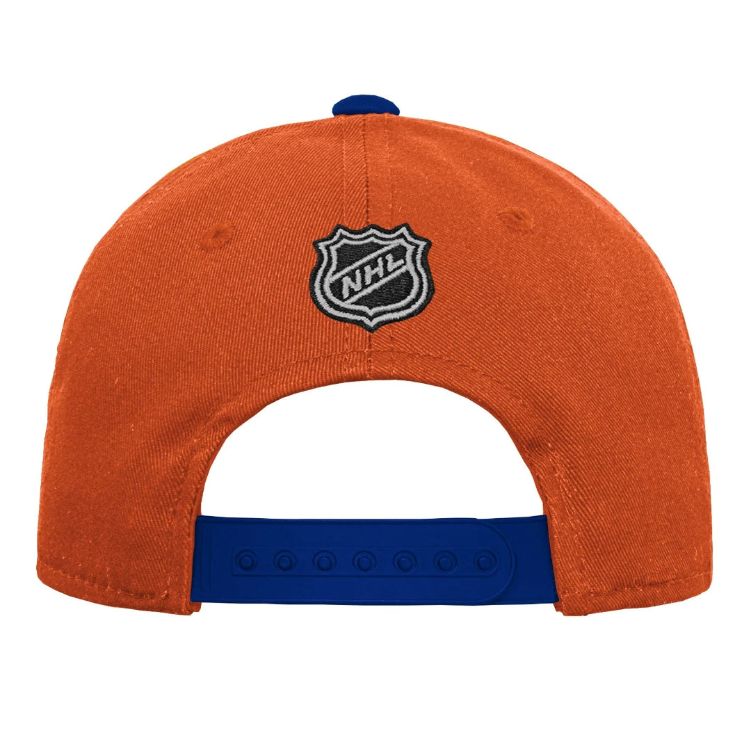 NHL Branded Youth Edmonton Oilers Basic Precurved Hat Orange