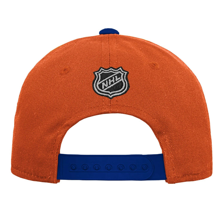 NHL Branded Youth Edmonton Oilers Basic Precurved Hat Orange
