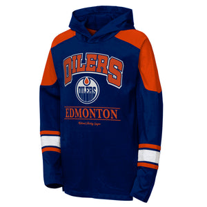 NHL Branded Youth Edmonton Oilers Gear Up Fashion Hoodie blue