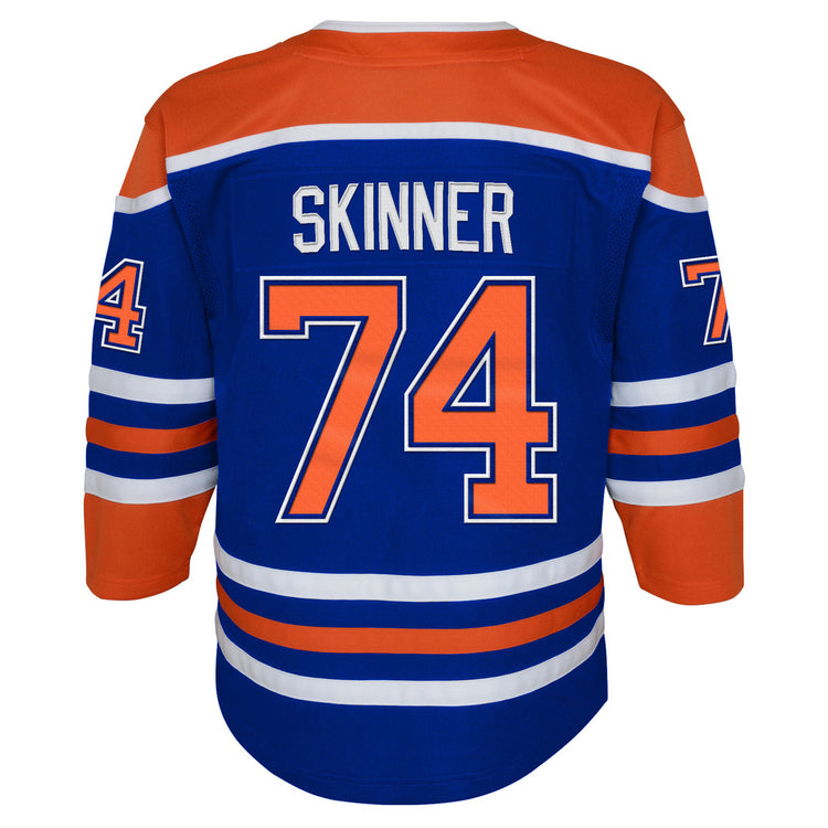 NHL Branded Youth Edmonton Oilers Stuart Skinner Home Jersey