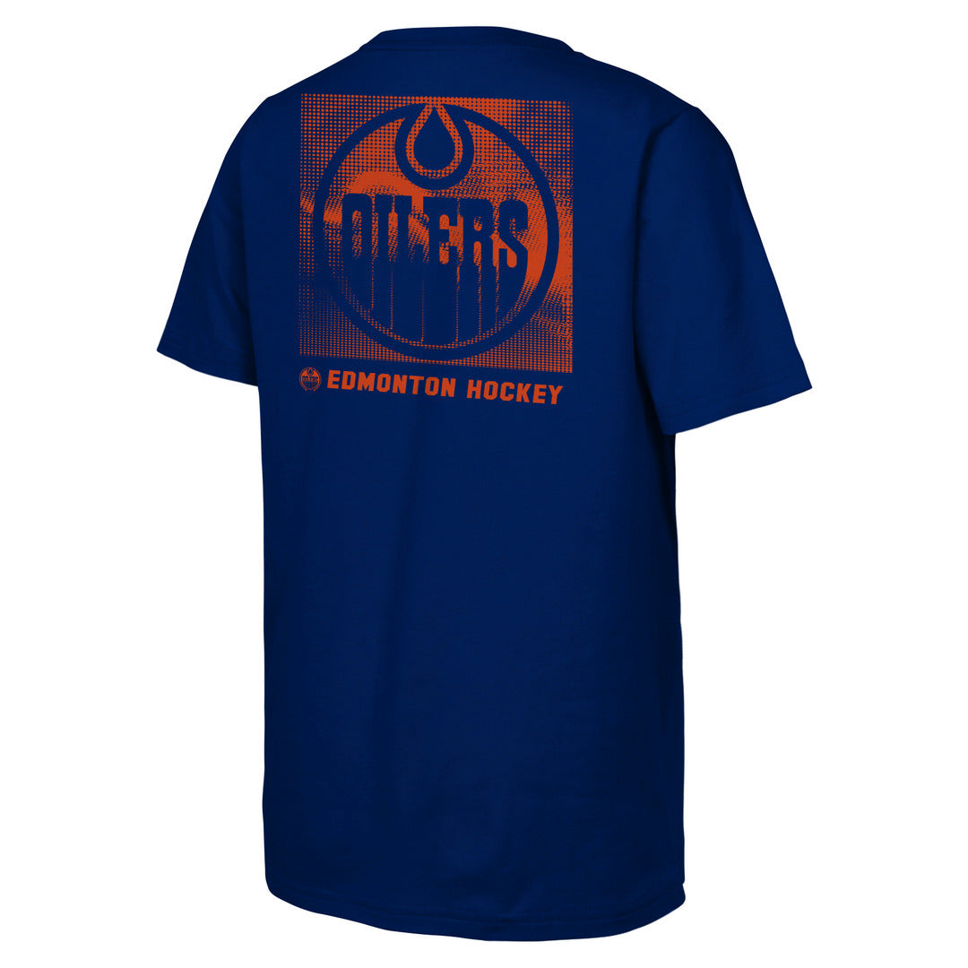NHL Branded Youth Edmonton Oilers Atmosphere T-Shirt blue