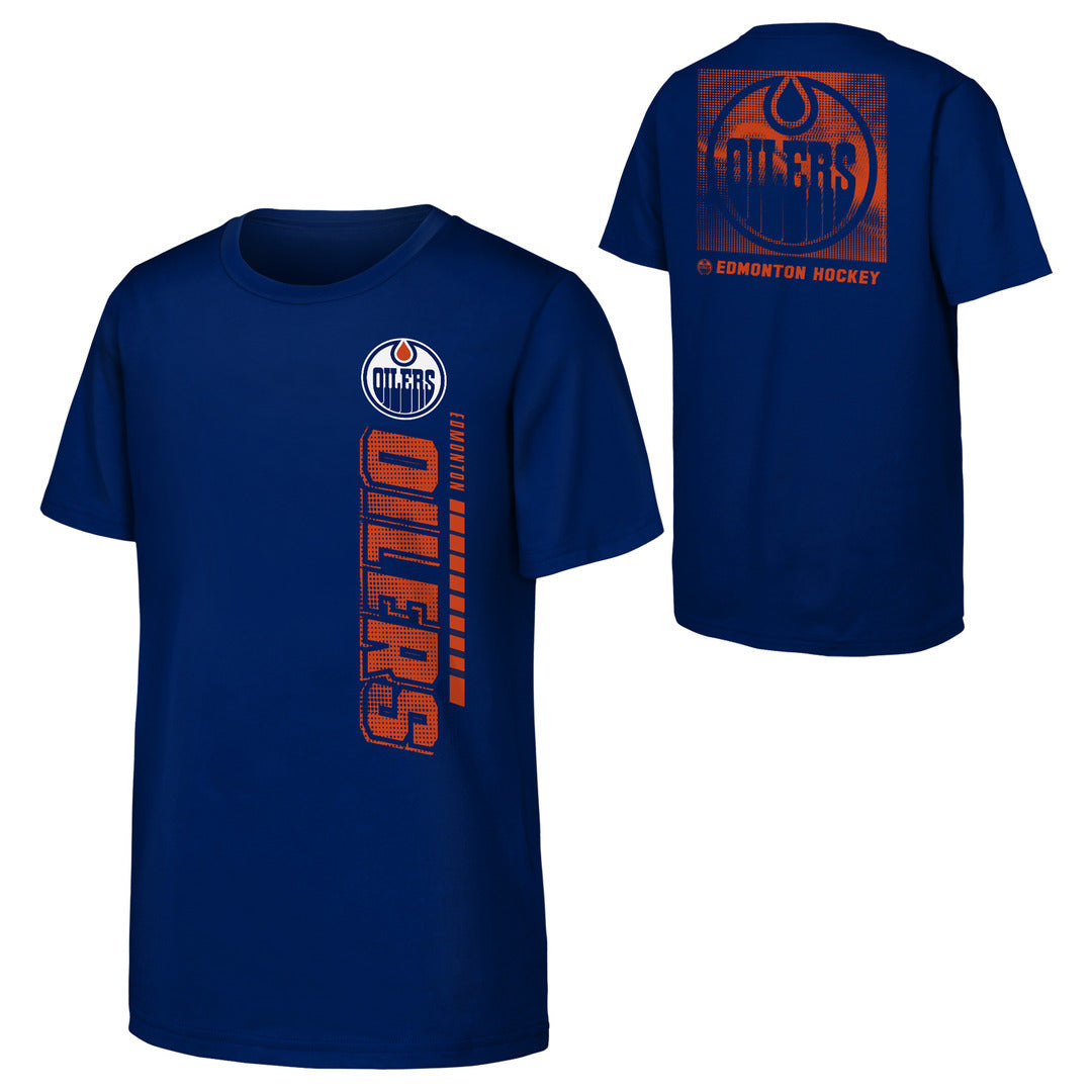 NHL Branded Youth Edmonton Oilers Atmosphere T-Shirt blue
