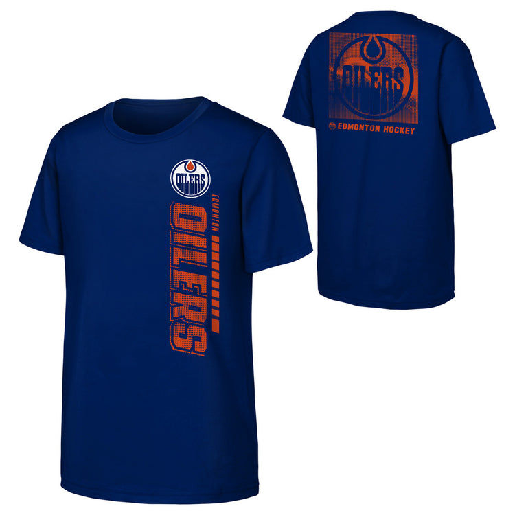 NHL Branded Youth Edmonton Oilers Atmosphere T-Shirt blue