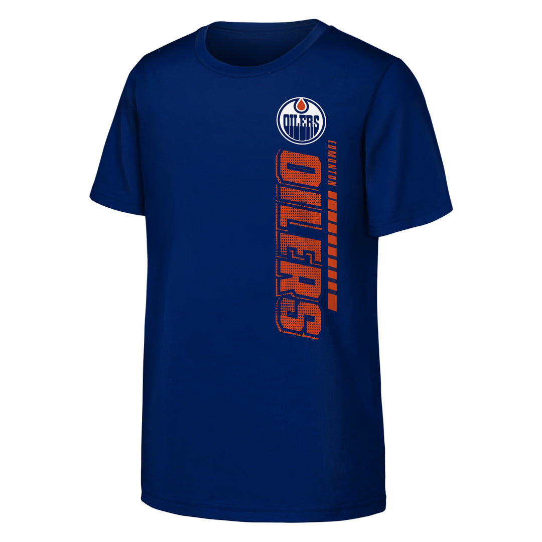 NHL Branded Youth Edmonton Oilers Atmosphere T-Shirt blue
