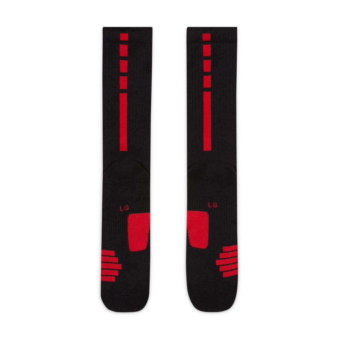 Nike Elite Crew Basketball Socks Black Red