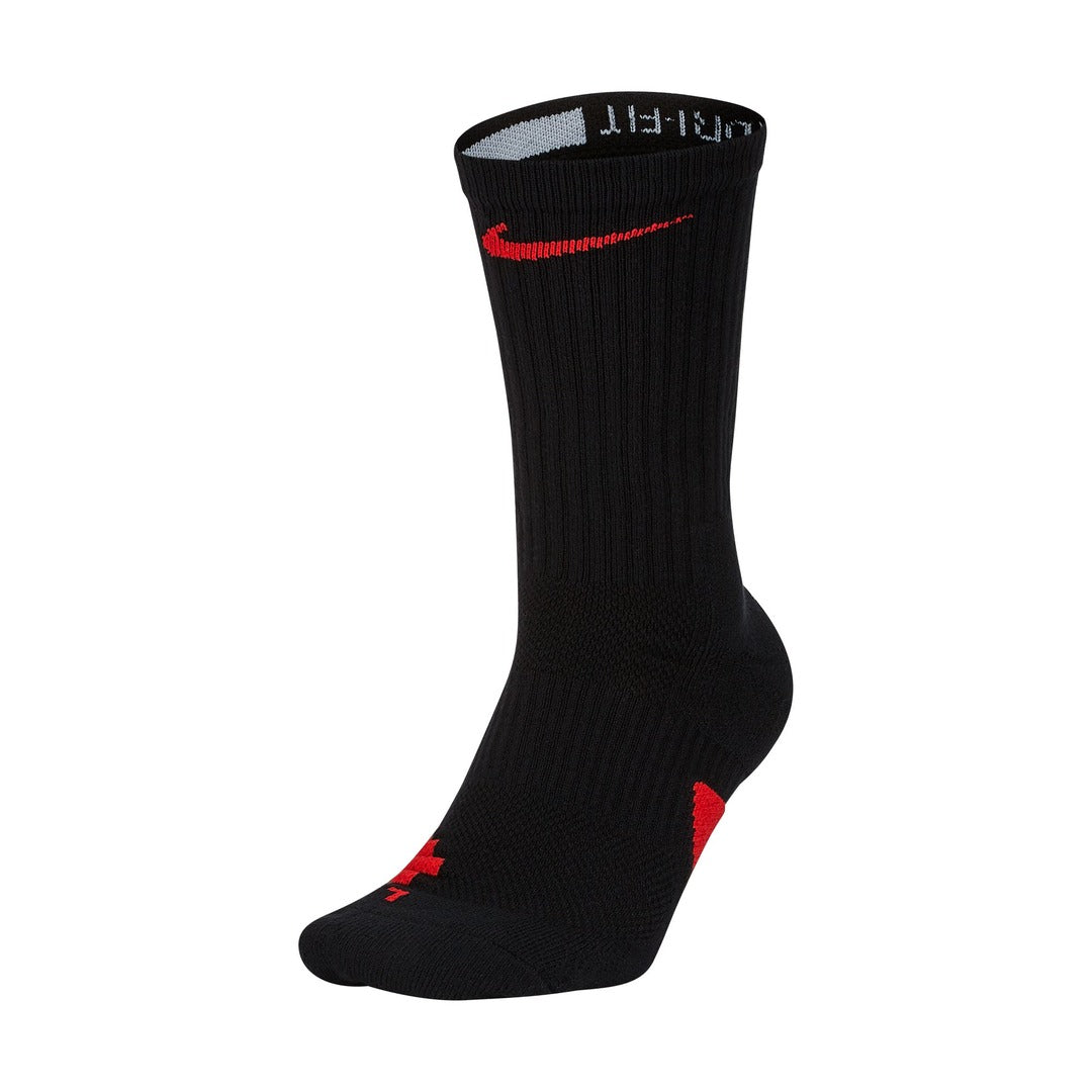 Nike Elite Crew Basketball Socks Black Red