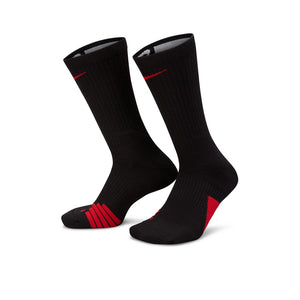 Nike Elite Crew Basketball Socks Black Red