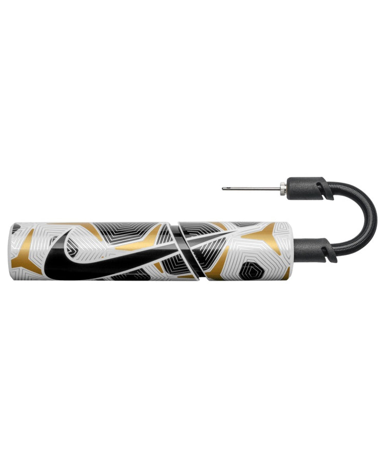 Nike Essential Ball Pump white black gold