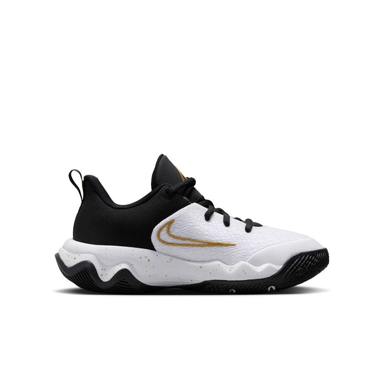 Nike Junior Giannis Immortality 4 Basketball Shoes Black/Metallic Gold/White 