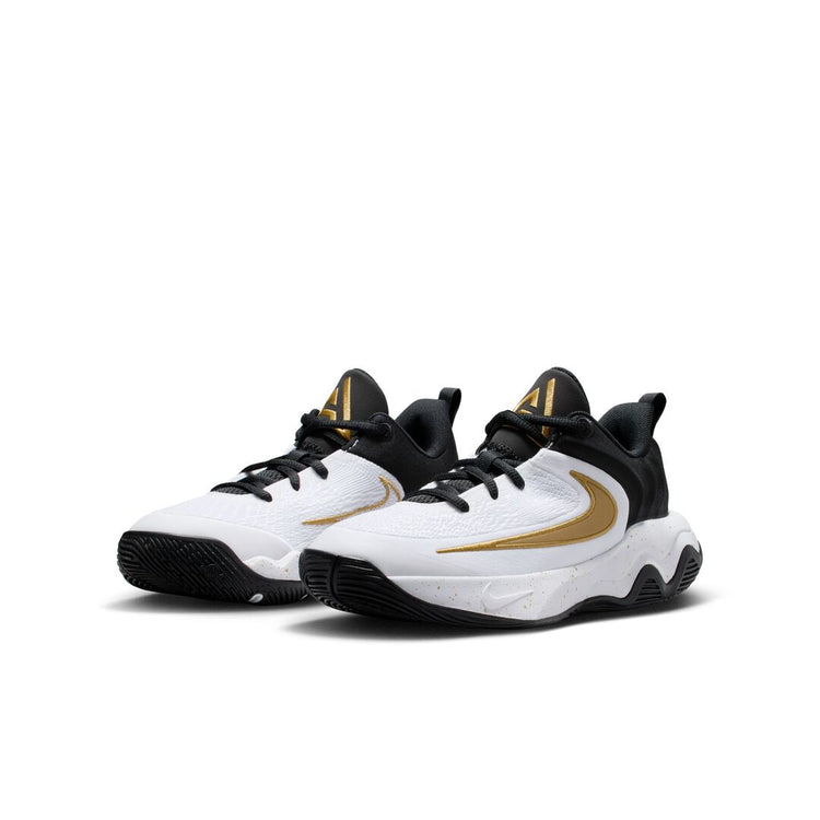 Nike Junior Giannis Immortality 4 Basketball Shoes Black/Metallic Gold/White 