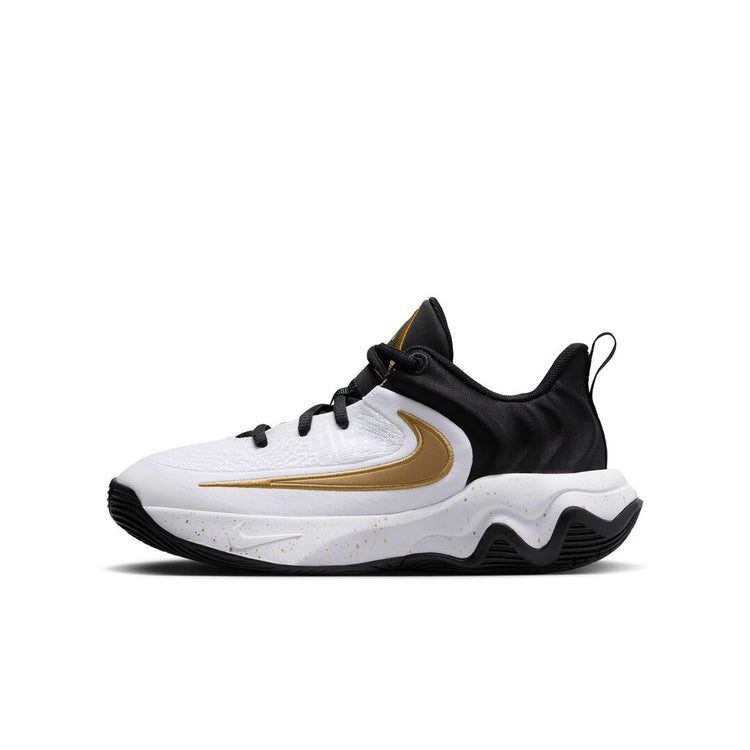 Nike Junior Giannis Immortality 4 Basketball Shoes Black/Metallic Gold/White 