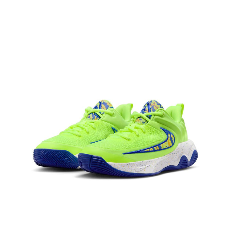 Nike Junior Giannis Immortality 4 SE Basketball Shoes ice volt/ multi green/blue
