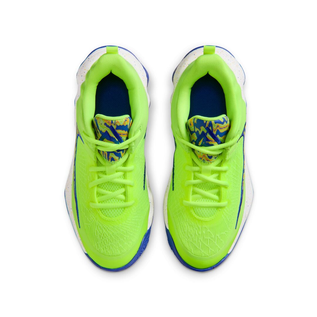Nike Junior Giannis Immortality 4 SE Basketball Shoes ice volt/ multi green/blue