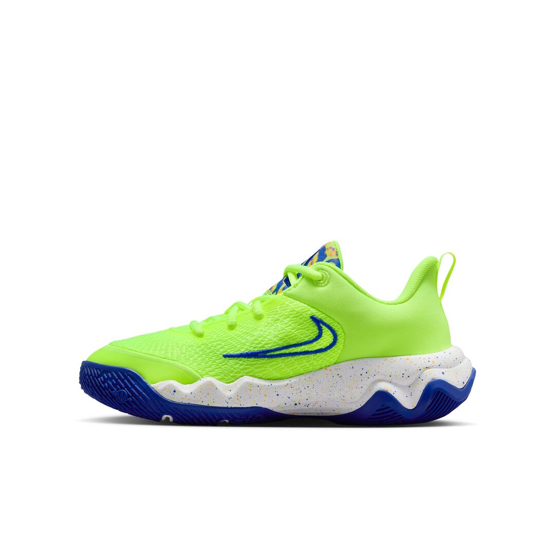 Nike Junior Giannis Immortality 4 SE Basketball Shoes ice volt/ multi green/blue