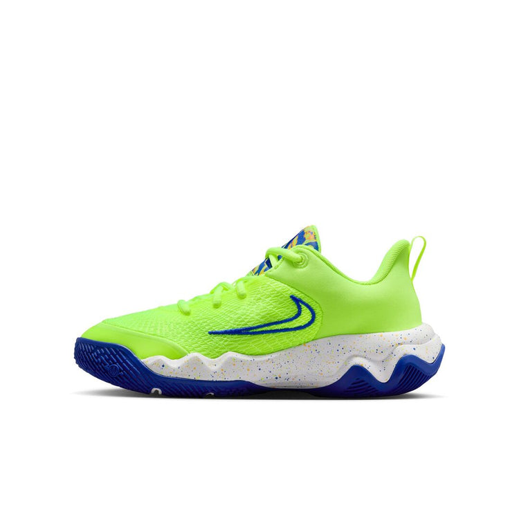 Nike Junior Giannis Immortality 4 SE Basketball Shoes ice volt/ multi green/blue
