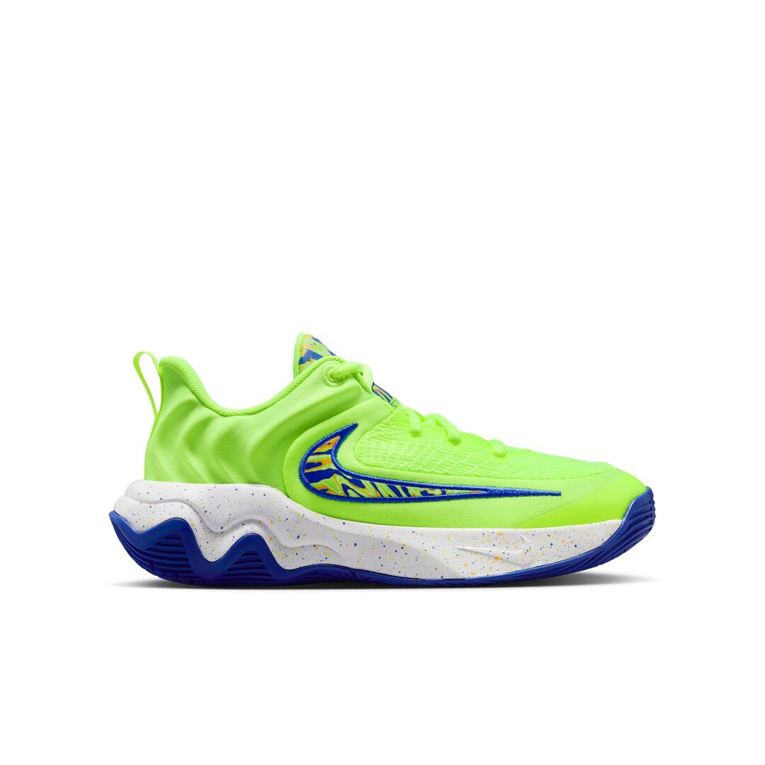Nike Junior Giannis Immortality 4 SE Basketball Shoes ice volt/ multi green/blue