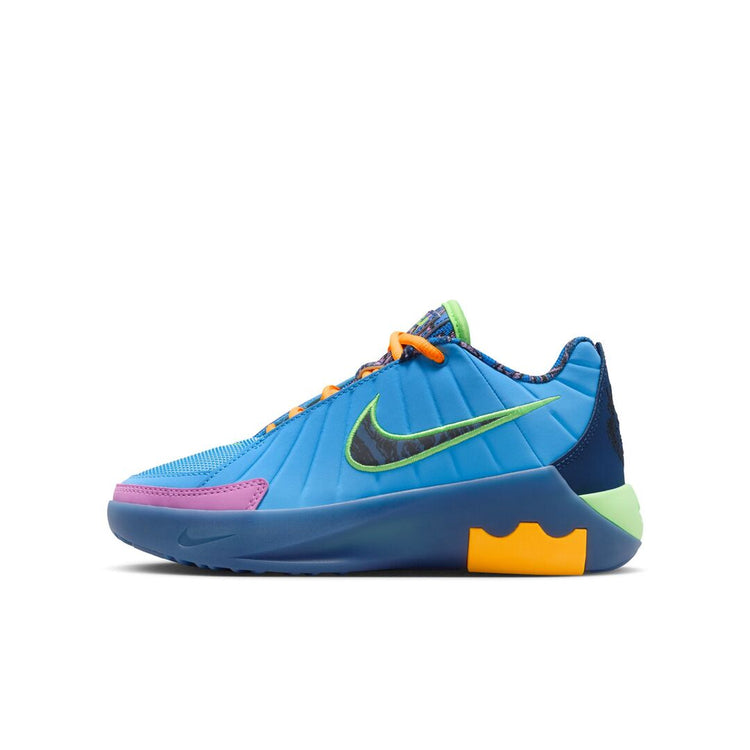 Nike Junior LeBron Jade SE Basketball Shoe blue/navy/multi