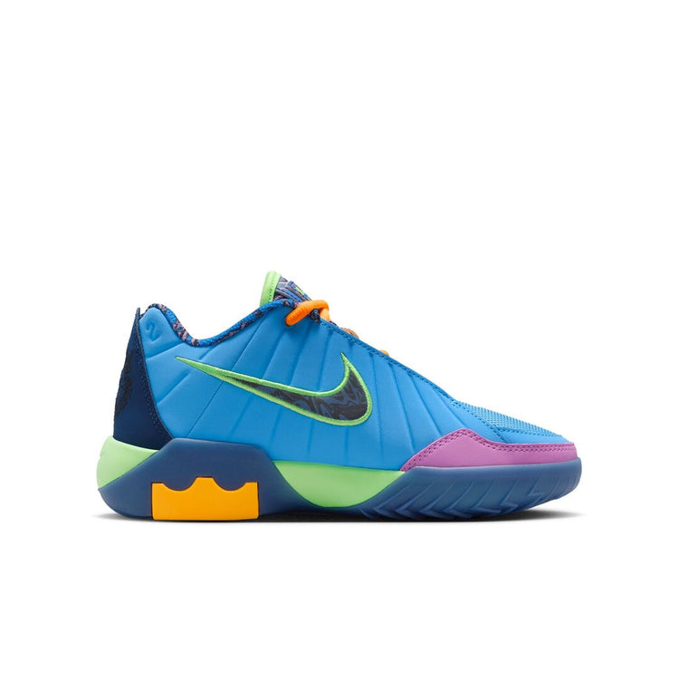 Nike Junior LeBron Jade SE Basketball Shoe blue/navy/multi