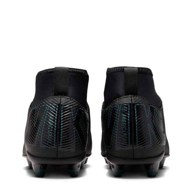 Nike Junior Mercurial Superfly 10 Club Outdoor Soccer Cleats Black/Deep Jungle