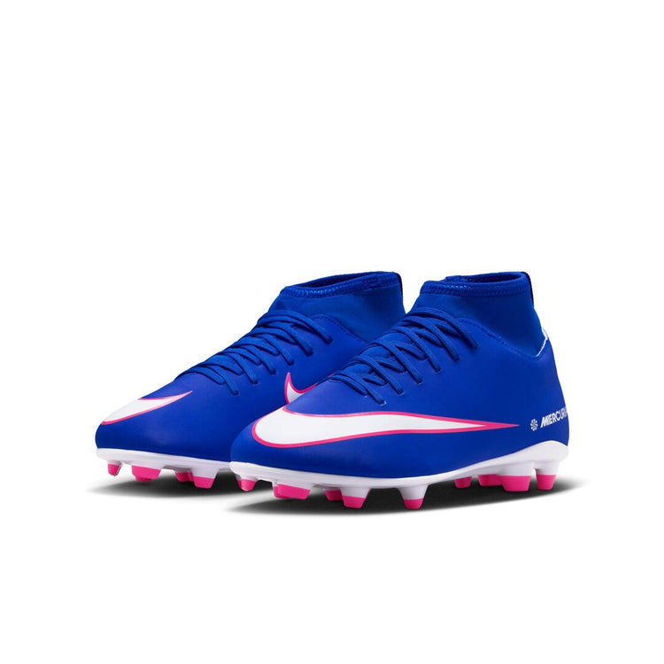 Nike Junior Mercurial Superfly 10 Club Outdoor Soccer Cleats racer blue/white