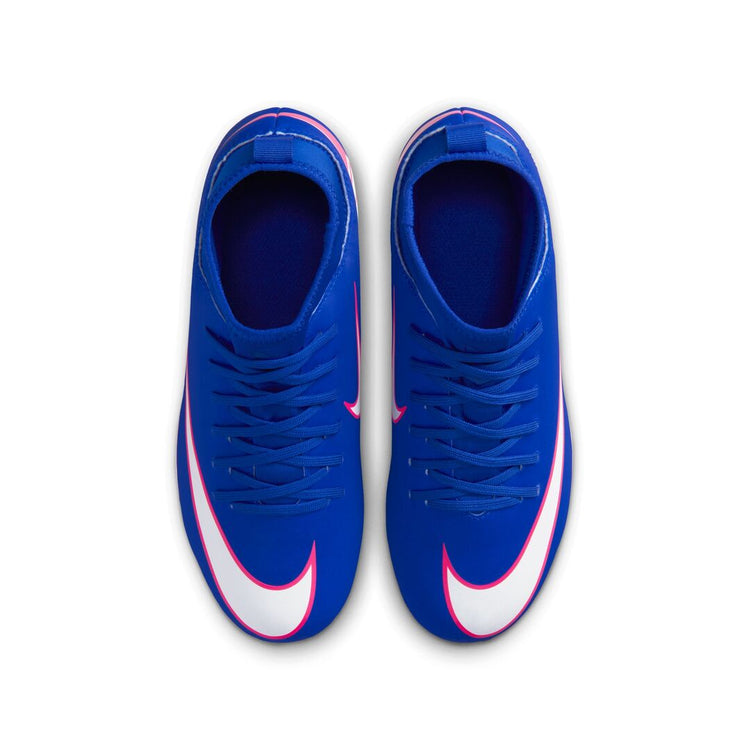 Nike Junior Mercurial Superfly 10 Club Outdoor Soccer Cleats racer blue/white