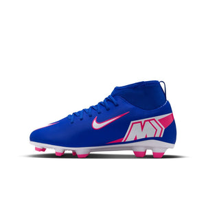 Nike Junior Mercurial Superfly 10 Club Outdoor Soccer Cleats racer blue/white