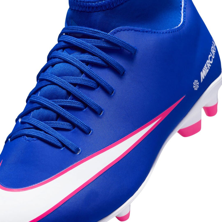 Nike Junior Mercurial Superfly 10 Club Outdoor Soccer Cleats racer blue/white