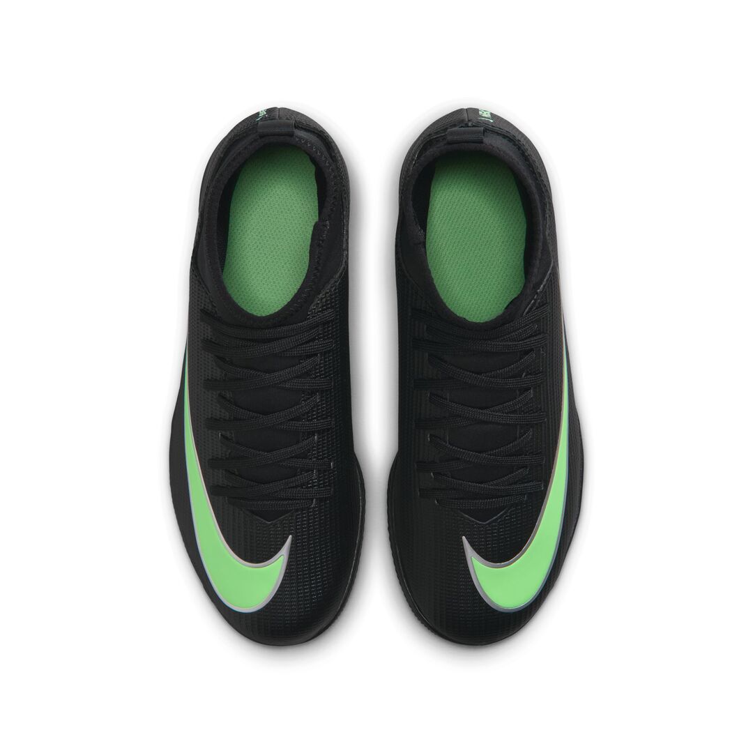 Nike Junior Mercurial Superfly 11 Club Indoor Soccer Shoes black/green