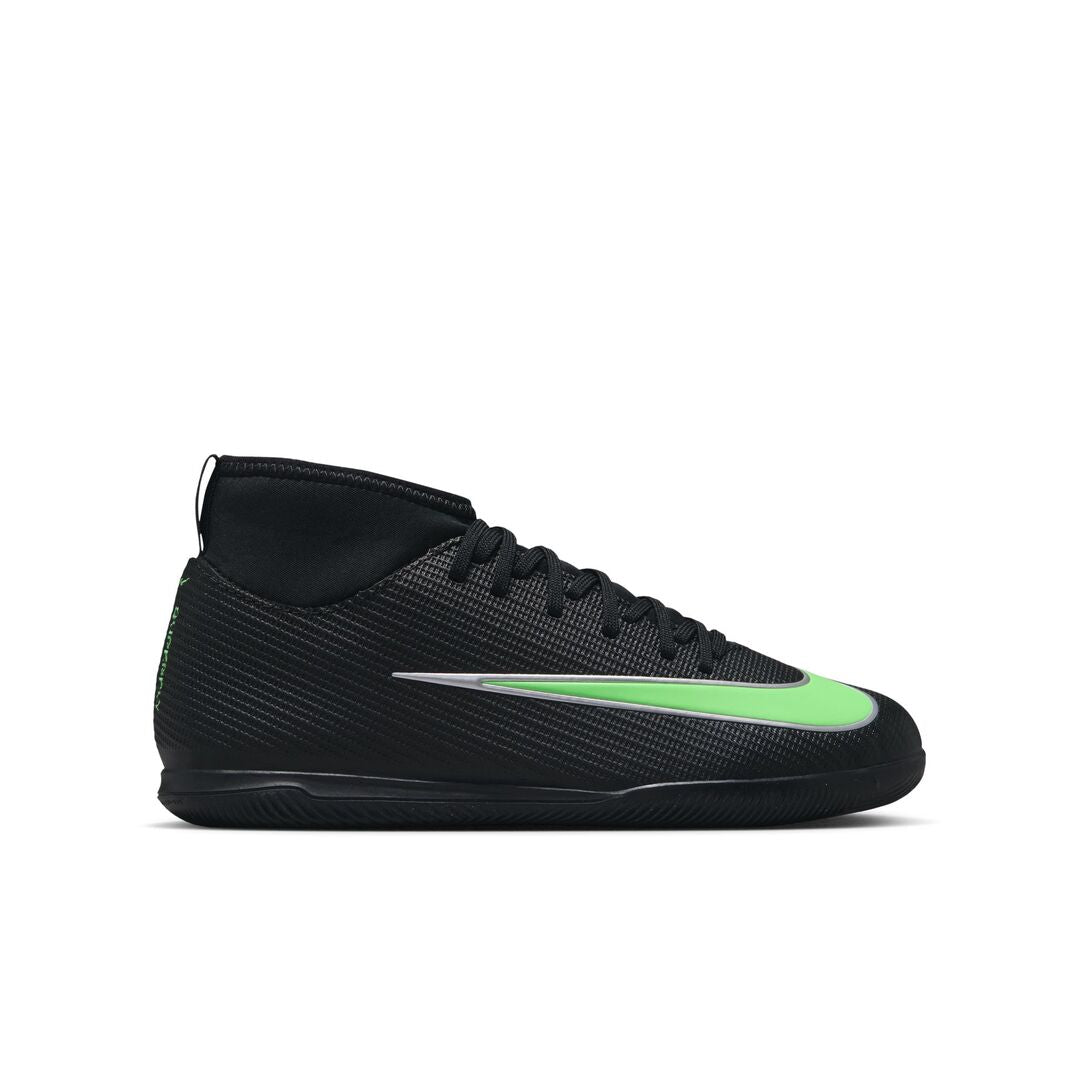Nike Junior Mercurial Superfly 11 Club Indoor Soccer Shoes black/green