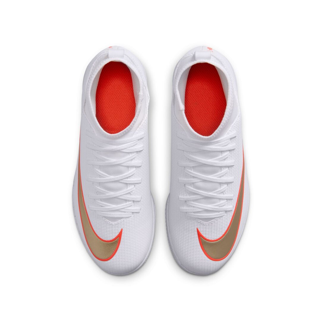 Nike Junior Mercurial Superfly 11 Club Indoor Soccer Shoes white/crimson