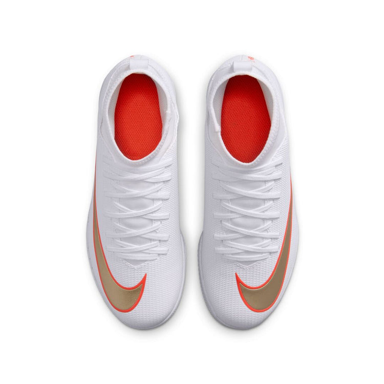 Nike Junior Mercurial Superfly 11 Club Indoor Soccer Shoes white/crimson