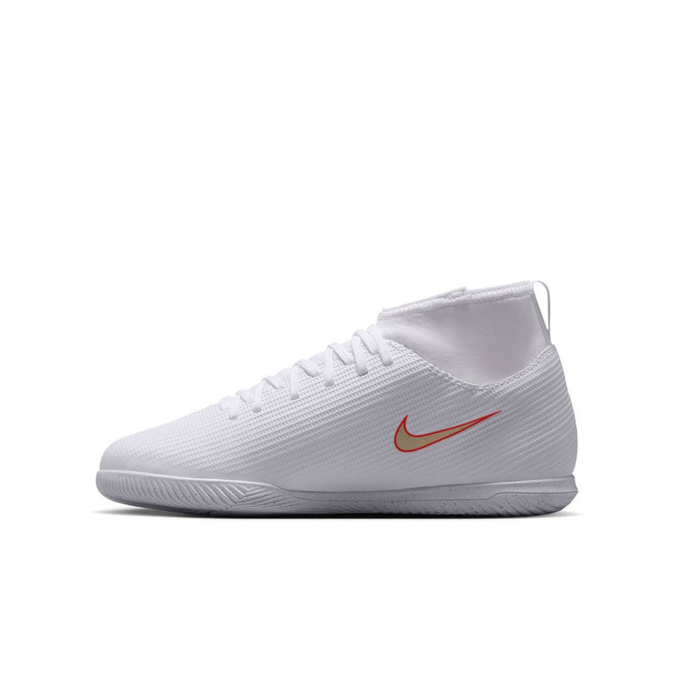 Nike Junior Mercurial Superfly 11 Club Indoor Soccer Shoes white/crimson