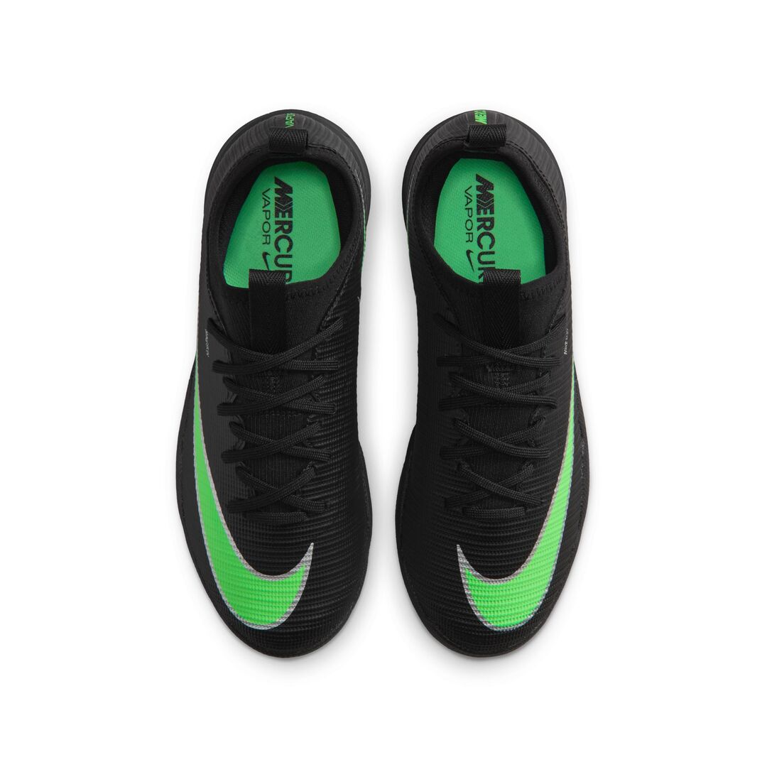 Nike Junior Mercurial Vapor 17 Academy Indoor Soccer Shoes black/green
