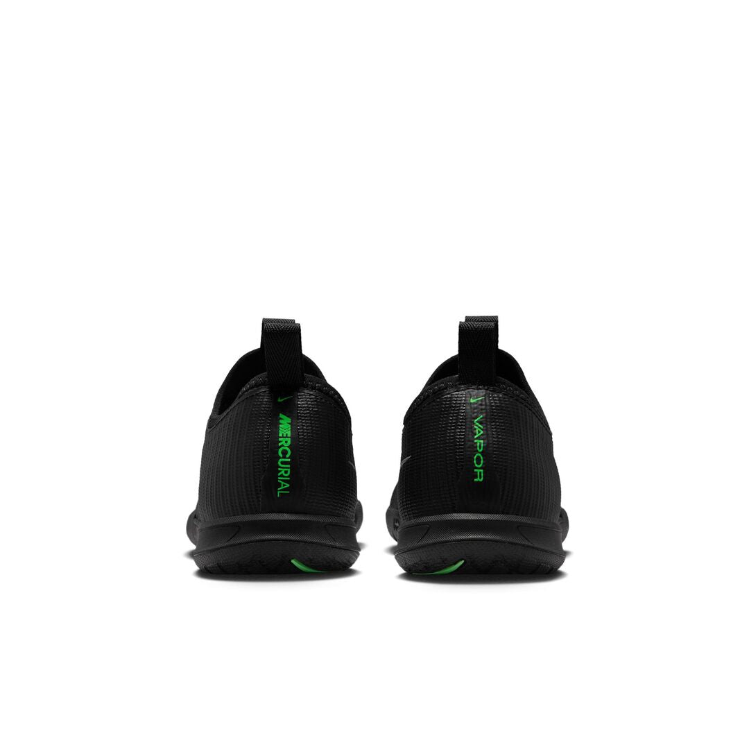 Nike Junior Mercurial Vapor 17 Academy Indoor Soccer Shoes black/green